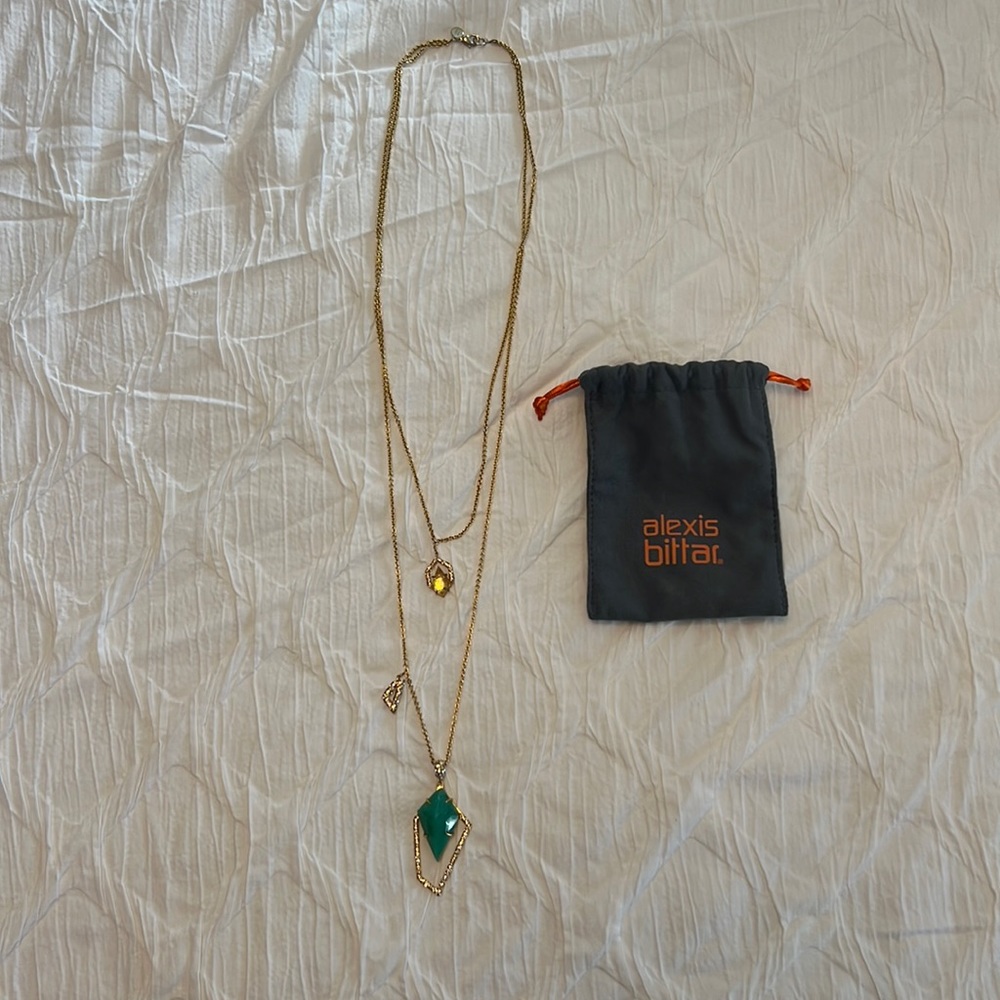 Pre-loved Alexis Bittar long-layered necklace